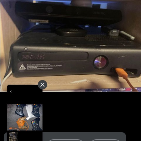 Xbox 360 connect23 games 5controllers and 500tb memory headset and Xbox antenna - Picture 2 of 3